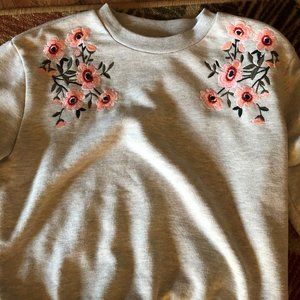 Embroidered sweatshirt